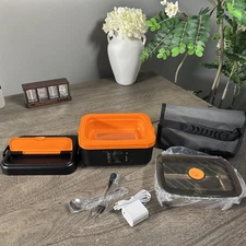 Cordless Electric Heated Lunch Box for Adults Rechargeable, usb type c 
