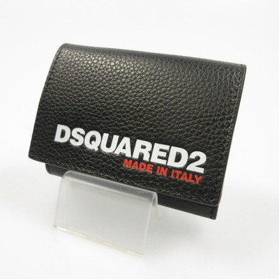 Authentic DSQUARED2 BOB Tri-Fold Wallet S82WA0043 Black - Pre-Owned
