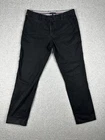 Tommy Hilfiger Men's TH Flex Bleecker Chino Pants Size 34 Black Slim Fit Stretch