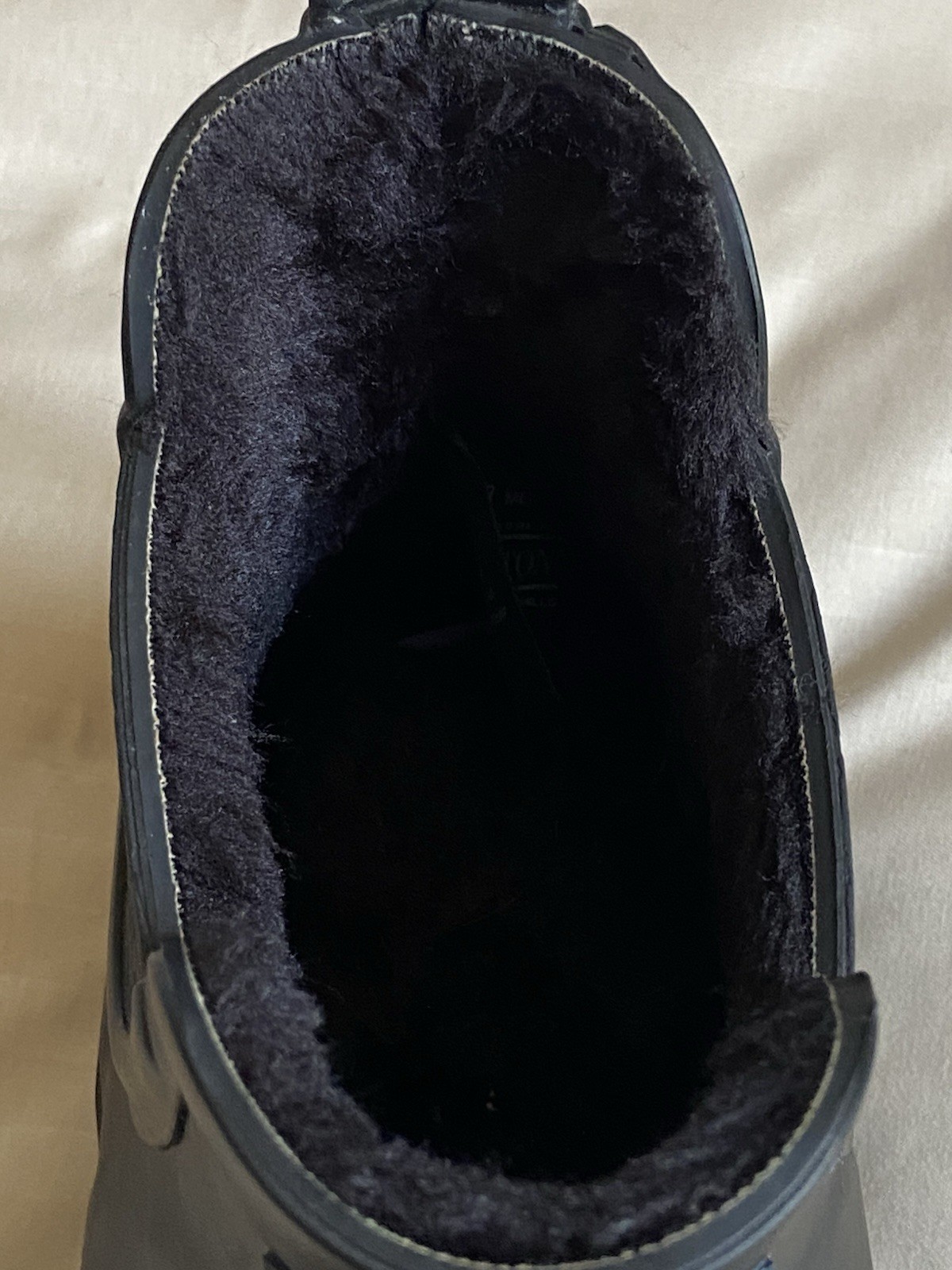 Pendleton Black Fur Lined Waterproof Rubber Pull-… - image 4