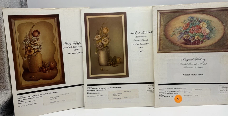 Lot 6 Vintage The Decorative Painter Magazines 1980s Tole Folk Art Painting - Image 4 of 4