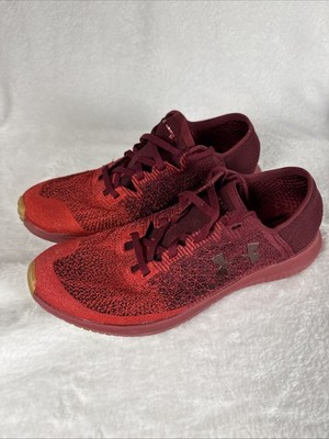 Under Armour Threadborne Blur Running Shoes Maroon/Red Men s Size 8