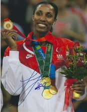 LISA LESLIE Signed 8.5 x 11 Photo WNBA Basketball LOS ANGELES SPARKS Olympics