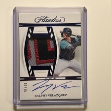 2024 Flawless Ralphy Velazquez Autograph Cleveland Patch 07/15 ( Crazy Patch)