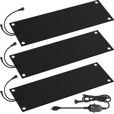 Non Slip Rubber 3 Heat Tracks 10x30 Inch Snow and Ice Melting Mats For Doorways