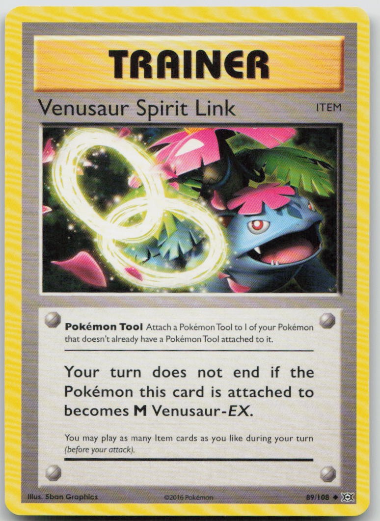 Venusaur Spirit Link 89/108 Evolutions Uncommon Pokemon HP