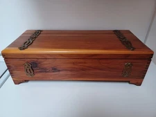 Vintage Cedar Wooden Cigar Box with Pennsylvania Tax Stamp