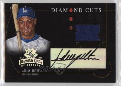2005 Donruss Diamond Kings Cuts Jerseys Signatures Adrian Beltre Auto HOF 7ut