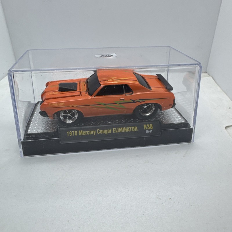 1970 Mercury Cougar ELIMINATOR in Orange : M2 Machines 1:64 Scale : R30 25-11