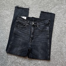 GAP Black Marble Wash High Rise Cigarette Ankle Jean Women  s Size 28 Waist