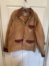 Carhartt Men  s Barn Chore Coat Jacket Canvas Button Closure XLT