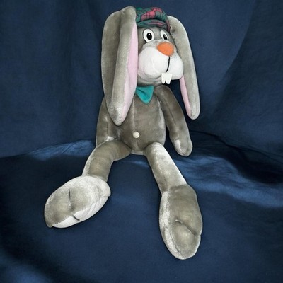 Carousel By Guy 24  Bunny Rabbit Tan Vintage Vintage Plush With Hat And Bow tie