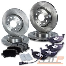 BREMSSCHEIBEN + BREMSBELÄGE BREMSKLÖTZE VORNE + HINTEN FÜR SKODA OCTAVIA 1Z 