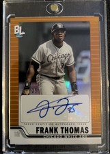 2023 Topps Big League - BL Autographs Frank Thomas #BLA-FTH Orange Foil/25