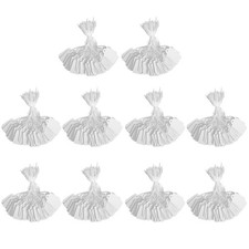 1000pcs/set Blank White Price Tags Hang String Strung Jewelry Merchandise