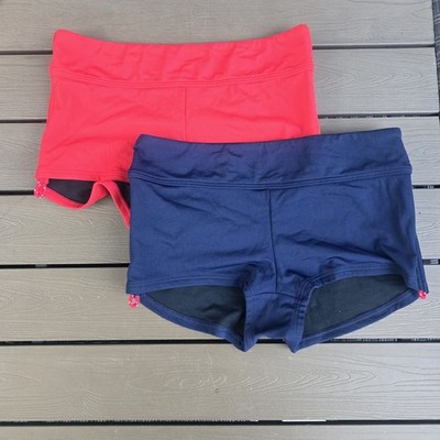 TYR Women's Red/Navy Life Guard Boyshorts Bundle  Sz S New Samples