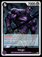 Vergo OP14-061 Rare The Azure Sea's Seven One Piece Near Mint