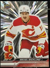 Mikael Backlund  2023-24 Upper Deck Series 1 #27 - Outburst Parallel - Calgary!