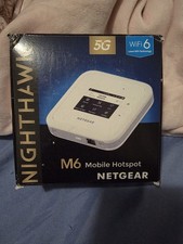 NETGEAR Nighthawk M6 5G MR6110 White WiFi 6 Mobile Hotspot Router Unlocked, AT T