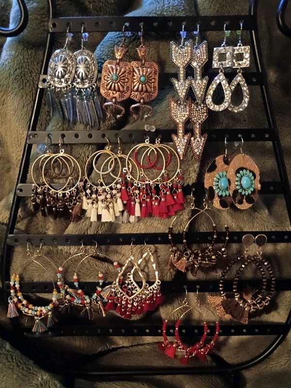 LOT Of 15 New Boho Style Dangle Earrings - Multi-Color Selection