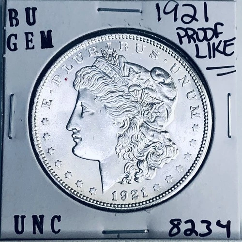 1921 BU GEM MORGAN SILVER DOLLAR UNC MS+++ U.S. MINT RARE COIN 8234