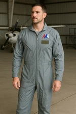 USAF Flight Suit Intermediate Men's Size 3X Olive Green Adjustable 7 Pockets