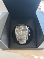 OROLOGIO CHRONOTECH PRISMA Grigio IN ACCIAIO UOMO Vetro Anteriore Rotto