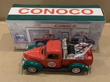 Vintage Conoco 1940 Ford Tow Truck Bank  15th in series Crown Premiums