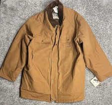 Walls Blizzard Pruf Jacket Mens 2XL Brown Duck Canvas Workwear Chore Coat USA