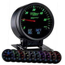 3in1 Analog 60 Psi Boost Gauge Kit With Digital 2200 F Pyrometer Exhaust Gas