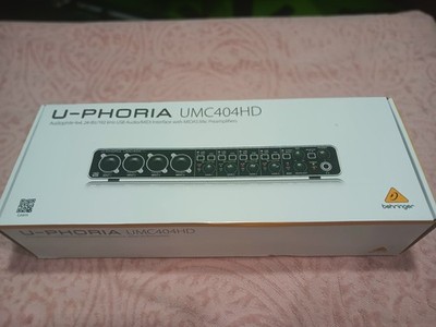 Behringer U-Phoria UMC404HD USB Audio/MIDI Interface - Black (New open-box)
