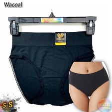 NWT Wacoal Women's 5-S Feeling Lightweight Flexible Hi-Cut Brief 871332 Black