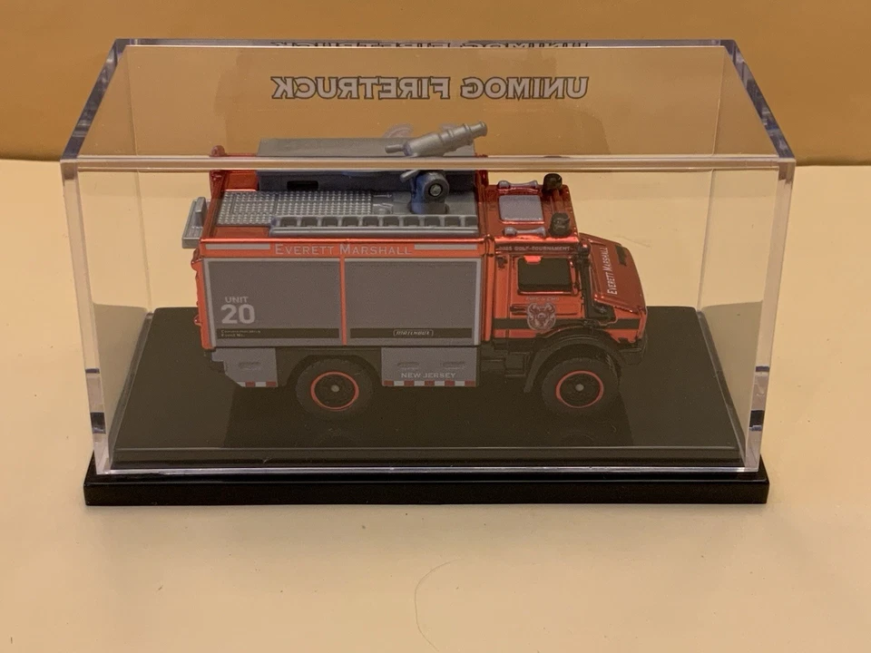 Matchbox Presents Everett Marshall Charities Unimog Fire Truck See Description - Image 2 of 4