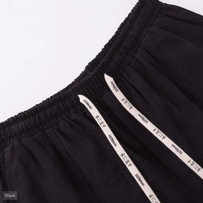 Kidoriman Gelyu Harem Pants Mens XL (34x25) Black Cotton Jogger Streetwear