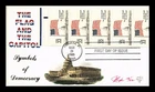 US COVER FLAG OVER CAPITOL BOOKLET FIRST DAY ISSUE PUGH HAND PAINTED