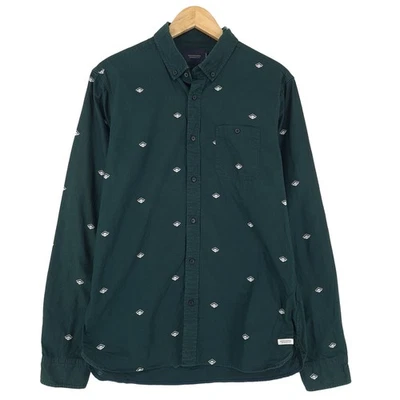 Scotch & Soda Chemise Vintage Homme Vert Coton Décontractée Zn7 Taille M - Photo 1/4