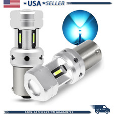 1156 Led Bulb Ice Blue 12v-24v 2 Pack P21w 7506 Ba15s 1141 Daytime Running B