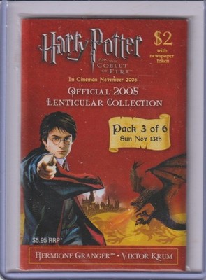 Harry Potter Goblet of Fire 2005 Lenticular Pack 3 Hermione