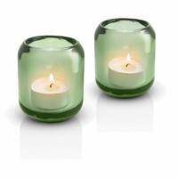 Eva Solo Acorn Glaskerzenhalter 2Er-Set, Windlicht, Teelichthalter, Pine, 8 Cm