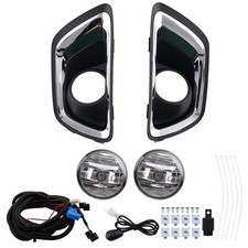 Clear Lens Fog Lights Kit With Bezel Switch Fit For Chevrolet Colorado 2015-2020