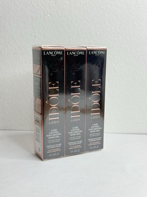 3Lancome IDOLE LASH Lifting Volumizing Mascara 01 GLOSSY BLACK 0.16 floz Travel