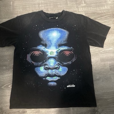 Hellstar The Future Alien Graphic Logo T-Shirt Black Men's M Short Sleeve