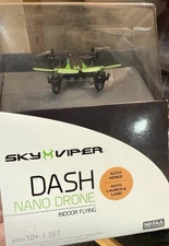 Sky Viper Dash Nano Drone Indoor Flying Black/Green