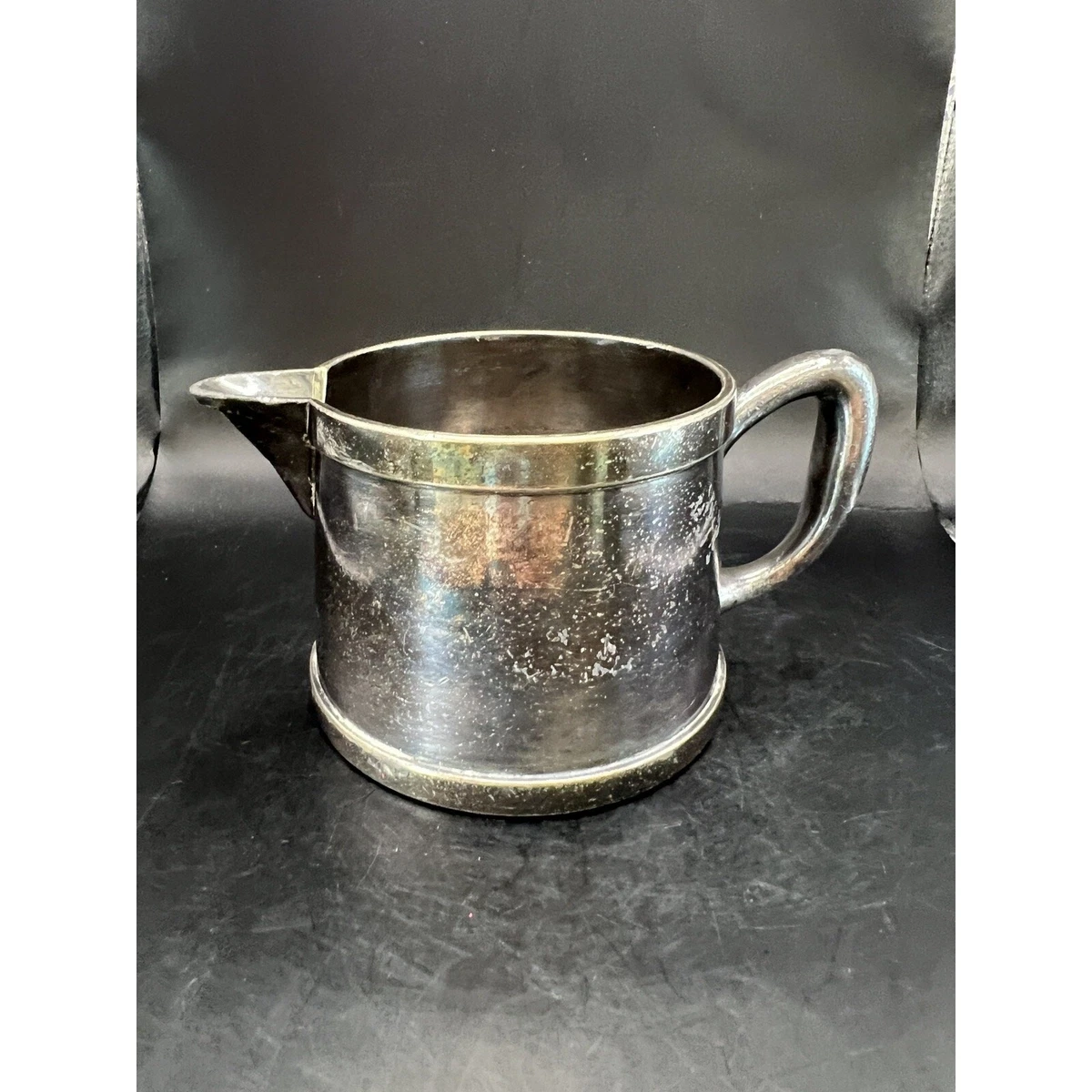 Benedict Indestructo Indiana Antique US Silver-Plated Creamers