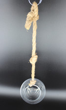 Heavy Duty Hanging Glass Globe Vase Air Plant Terrarium with Jute Rope