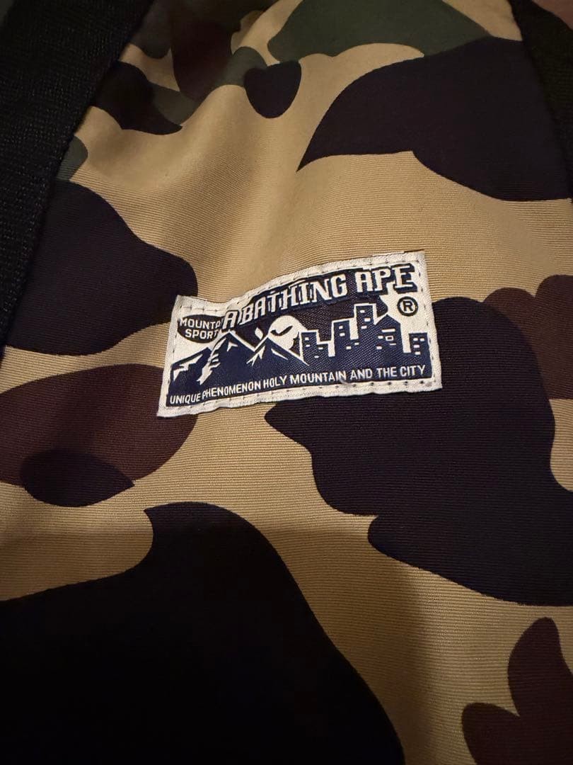 A BATHING APE Camouflage Nylon Backpack Bag Multi Pocket Design M thumbnail 3