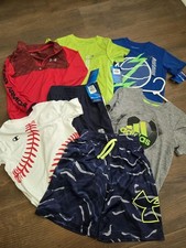 Lot 12 Boy's 5 Under Armour Champion Shorts Shirts Athletic