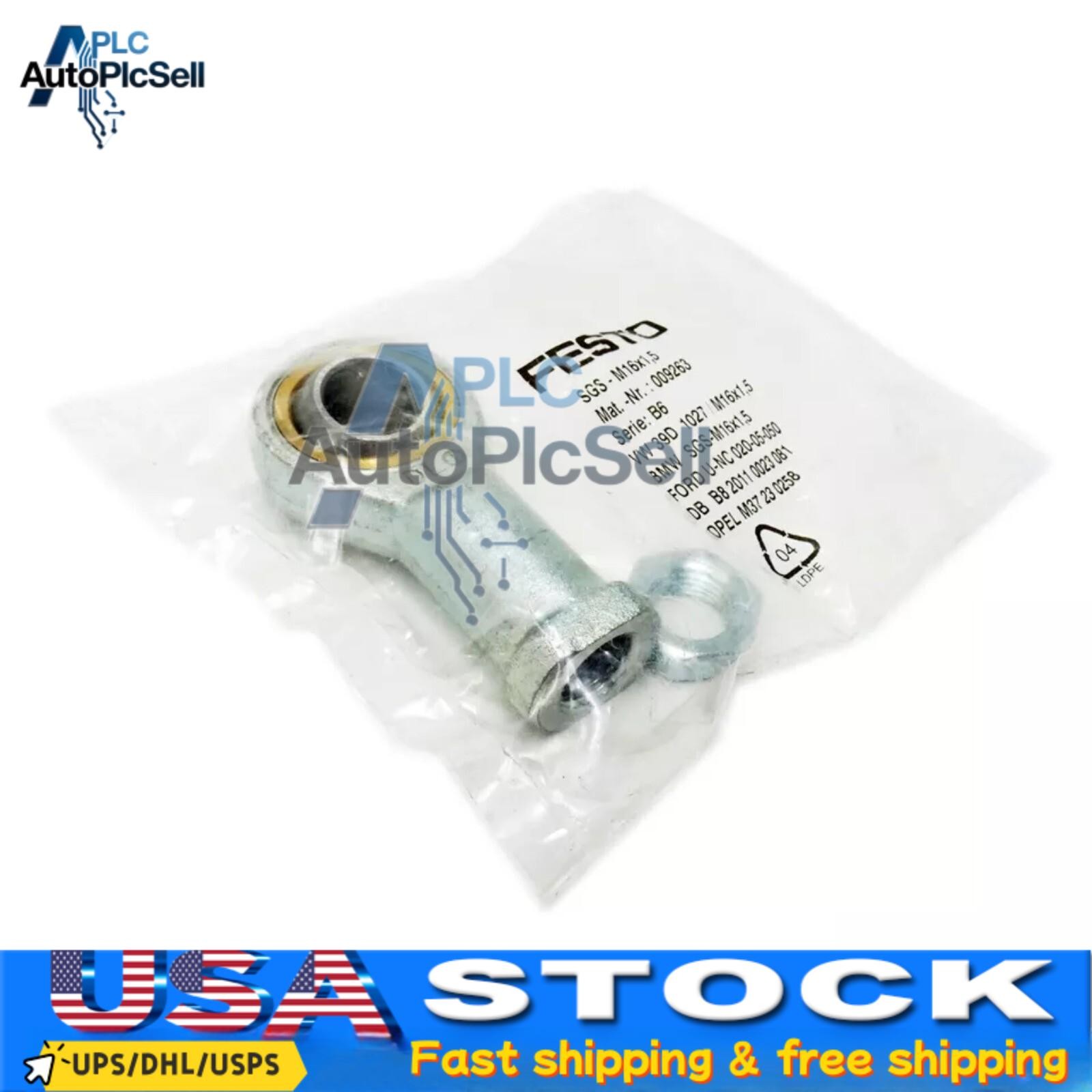 NEW FESTO 9263 SGS-M16X1,5 Rod End Bearing Mounting Assembly