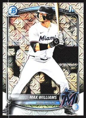 2025 Bowman Draft #BDC-68 Max Williams Chrome Mojo Refractor