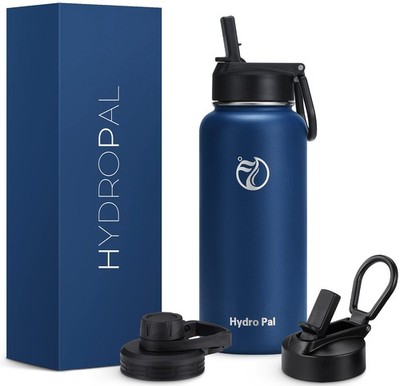 HydroPal Isolierflasche 1000ml Edelstahl BPA frei 24h kalt/12h heiß